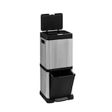 thumbnail of Poubelle Colonne de Tri sélectif en Inox 2 bacs 20L + 14L