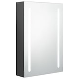 thumbnail of Helloshop26 - Badezimmerschrank mit LED-Spiegel 50 x 13 x 70 cm graues MDF 02_0006596