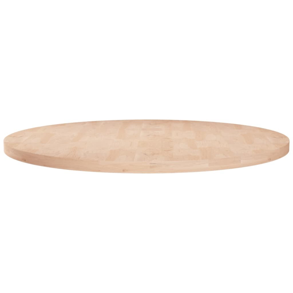 vidaXL Tafelblad rond Ø70x2,5 cm onbehandeld massief eikenhout