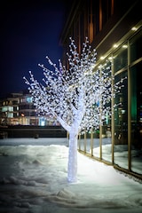 thumbnail of METRO Professional Albero di ciliegio in fiore, 2 x 1,9 x 2,8 m, 1380 LED, 18 W, resistente alla corrosione, bianco freddo