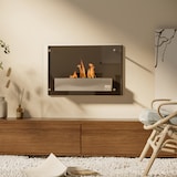 thumbnail of HOMCOM Lareira de Bioetanol de Parede 60x22x40cm Capacidade de 1,5 Combustão de 3 Horas Estufa de Bioetanol Preto