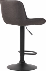 thumbnail of CHEFGASTRO 2er Set Barhocker SAHARA Stoff Schwarz HxBxT 86x50x50cm Stoff Dunkelgrau Barstuhl