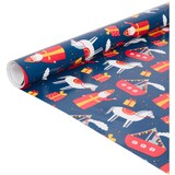 thumbnail of Sinterklaas Cadeaupapier - inpak pakket 5 x Rollen Sint - 1 x Zak van Sinterklaas - 20 x  Naam Stickers - 25 Meter Plakband incl. houder