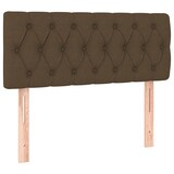 thumbnail of vidaXL Boxspringbett mit Matratze & LED Dunkelbraun 90x190 cm Stoff