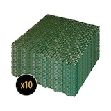 thumbnail of ArtPlast - Set di 10 piastrelle per pavimentazione con sistema di drenaggio in polipropilene 55,5x55,5 cm (totale 3 m²) verde - Collezione MARTE