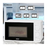 thumbnail of Bomann MW 6014 CB Arbeitsplatte Solo-Mikrowelle 20 l 700 W Weiß