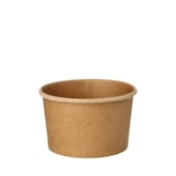 thumbnail of PAPSTAR 500 Suppenbecher, Pappe rund 230 ml Ø 9,8 cm · 6 cm braun "100% Fair"