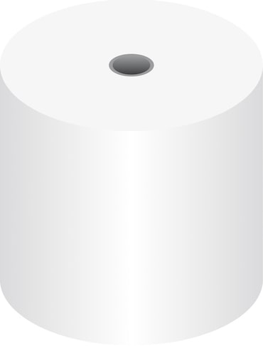 Kangaro telmachine rol 57x70x12mm wit lengte ca 46m, doos a 50 rol.