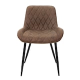 thumbnail of ML-Design Esszimmerstuhl 6er Set Braun, Kunstleder, Metallbeine, gepolstert, ergonomisch für Esszimmer & Küche