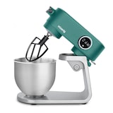 thumbnail of H.Koenig KM128 keukenmachine, professioneel, multifunctioneel, 5 L, roestvrij staal, matgroen, krachtig, 800 W, 8 snelheden