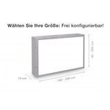 thumbnail of Dreifke® LED Leuchtkasten einseitig, Scheibe, Breite L (1600-2900mm), Druck optional : LED Leuchtkasten alle Größen 240x80cm Scheibe einseitig ohne