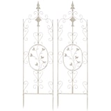 thumbnail of Conjunto de 2 treliças Burgus creme antigo