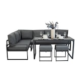 thumbnail of Aluminium 5-teiliges Ecksofa-Set - Anthrazitgrau