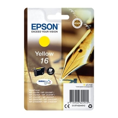 Epson 16 Gelb Original Tintenpatrone 165 Seiten