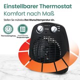 thumbnail of Emerio Ventilator Kachel - 25 m² - 2 Temperatuur instellingen - Ventilatorfunctie - Regelbare thermostaat - Omvalbeveiliging - FH-106737.2 Zwart