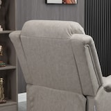 thumbnail of HOMCOM sillón relax reclinable manual, sillón relax de tela con reposabrazos, reposapiés, acolchado grueso, para salón, dormitorio, oficina, gris