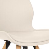 thumbnail of CLP Esszimmerstuhl Luna Kunstleder HBT: 87,5x49x58 cm creme