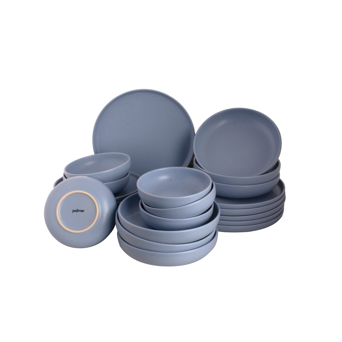 Palmer Serviesset Sandy Loam Stoneware 6-persoons 24-delig Blauw