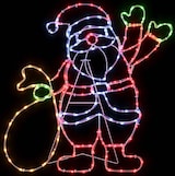thumbnail of vidaXL Santa Claus Licht Mehrfarbig 58.5 x 60 x 1.3 cm Eisen