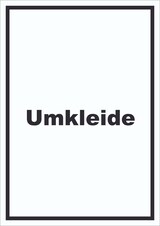 thumbnail of Umkleide Schild mit Text Ankleide Kabine hochkant A0 Rückseite selbstklebend