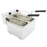 thumbnail of EURAST - Elektrische friteuse 5+5 liter op tafel - 355x495x325 mm - 4400 W 230/1V - 4455550V