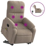 thumbnail of vidaXL Massagesessel Aufstehhilfe Elektrisch Taupe Mikrofasergewebe