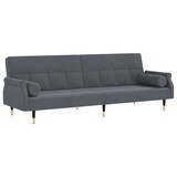 thumbnail of vidaXL Schlafsofa mit Kissen Dunkelgrau Samt