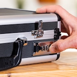 thumbnail of HMF 14433-02 Alu Transportkoffer, 62 x 26 x 12 cm, Schwarz