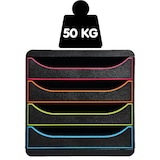 thumbnail of Exacompta 3104214D 1x BIG-BOX Schubladebox, 4 offene Laden, Serie Glossy - Schwarz Glossy