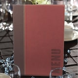 thumbnail of Securit® Portamenù in stile pelle alla moda - (1 inserto doppio, visualizza 4x A5) - A5