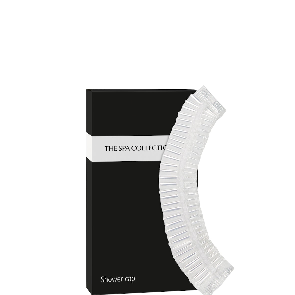 Douchemuts in zwarte papieren doos - The Spa Collection (Doos van 500 stuks)