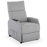thumbnail of Fernsehsessel mit Aufstehhilfe, Relaxsessel mit Liegefunktion, mit einem Motor, 120 kg belastbar, Mikrofaser, Hellgrau - Raburg Ada