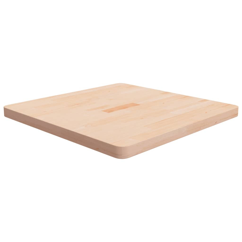 vidaXL Tischplatte Quadratisch 70x70x4 cm Eichenholz Unbehandelt