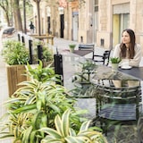 thumbnail of Séparateur d'Ambiances pour Terrasses avec Rambarde Pliable 150 x 12 x 75 cm