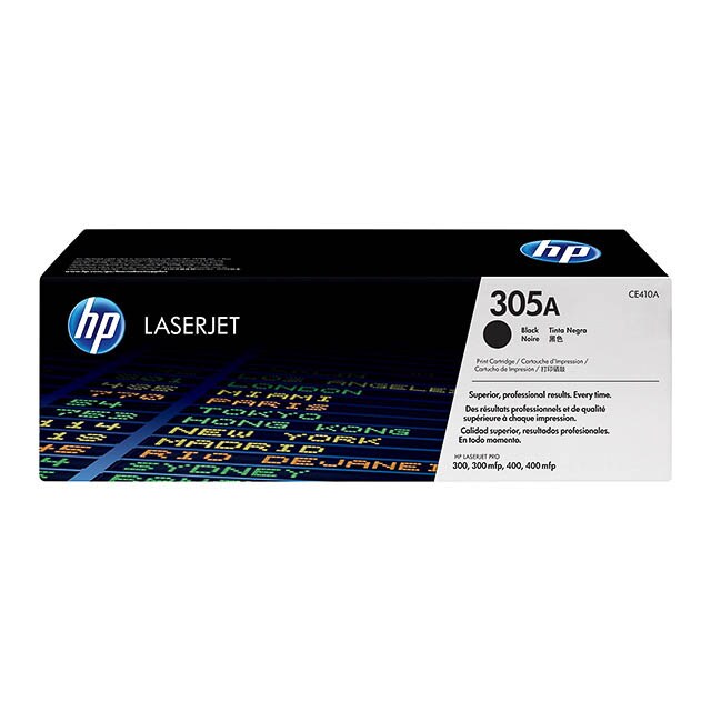 HP toner 305A, 2 200 pagina's, OEM CE410A, zwart