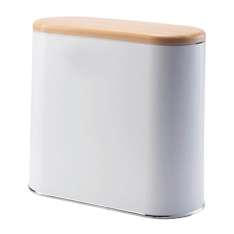 Poubelle De Salle De Bain étroite Push - Aldo - Kitchen Move - 10 L - Bois