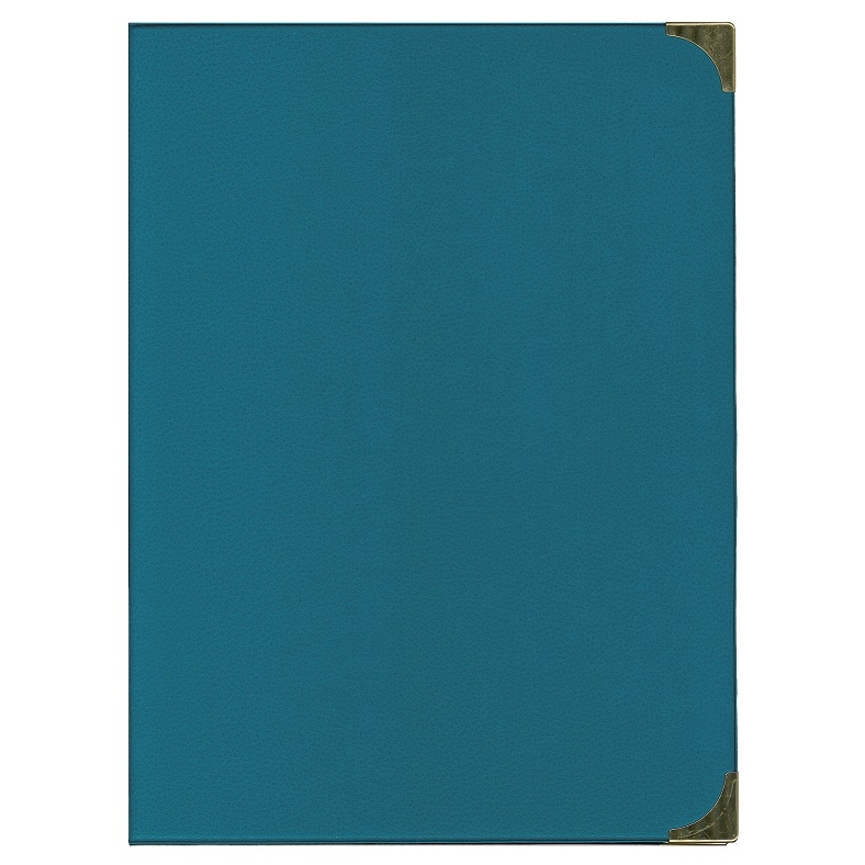 BEQUET Protège-menu 'BOSTON' Bleu, sans marquage bleu 23,5x32cm 3 pages x1