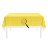 thumbnail of Gartentischdecke mit Fransen Tischdecke rund oval eckig Classic 130x160 cm eckig gelb