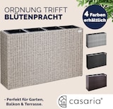 thumbnail of Casaria Poly Rattan Blumentopf herausnehmbar Creme