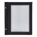 thumbnail of Securit® Set di 5 Inserti per Carte A5 "Wood" - Nero - 2 facciate