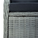 thumbnail of vidaXL 7-tlg. Garten-Essgruppe Hellgrau Poly Rattan