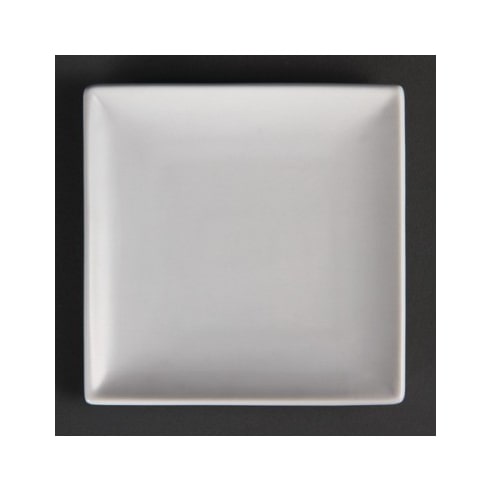 Olympia Whiteware viereckige Teller 24cm, Packungsinhalt: 12 Stück