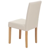 thumbnail of Juego de 6 sillas de comedor Silla de cocina Littau ~ polipiel, blanca, patas claras