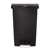 thumbnail of Rubbermaid Slim Jim Step On container Front Step kunststof 50 ltr - zwart