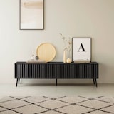 thumbnail of Mueble TV Lluvia 4 puertas color Negro, 160 cm lardo