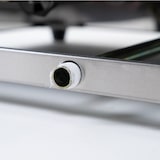 thumbnail of Fry Top, professioneller Gasgrill auf der Arbeitsplatte, aus Edelstahl – 2/3 glatte, 1/3 gerippte Platte – 73 x 55 x 40 h cm