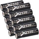 thumbnail of 10x XCell Mignon Akku AA LSD Plus Ni-MH 1,2V 2550 mAh low self-discharge