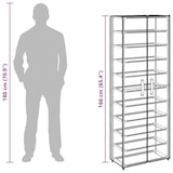 thumbnail of vidaXL Schuhschrank Creme 60x30x166 cm Stoff