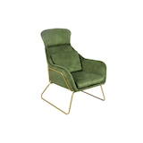 thumbnail of SalesFever Relaxsessel | Samtvelours | B 73 x T 80 x H 102 cm | Grün