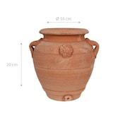 thumbnail of Biscottini Blumentöpfe 16x16x20 cm - Runder Terrakotta-Topf - Gartenpflanzgefäß für draußen - Töpfe für drinnen - Blumentopf für den Balkon